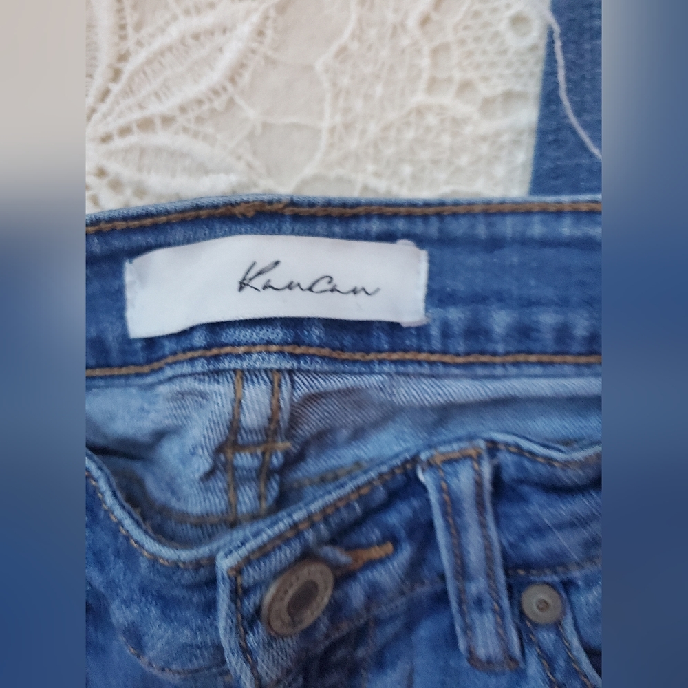 KANCAN relaxed straight leg ripped jeans size 7 / 27